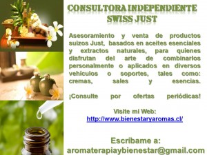 Katharine Turismo en Chile en Santiago |  Aromaterapia - productos suizos swiss just - chile, Bienestaryaromas.cl