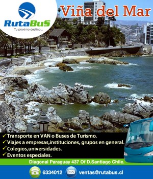 Ruta Bus Turismo en Chile en Santiago |  Viajes a vi&ntilde;a del mar, ciudad jardin , Ciudad jardin