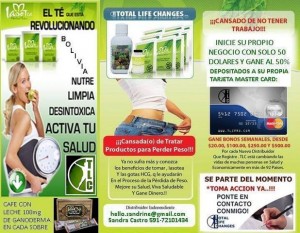 Sandrine Turismo en Chile en Santiago |  Tlc (total life changes) insuperable franquicia mundial te ofrece 8 fo, Gana mas del 50% por recomendar