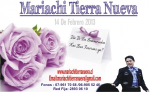 MARIACHI TIERRA NUEVA Turismo en Chile en Santiago |  14 de febrero con mariachis en tu domicilio. red fija:28930610, !!! repertorio &Uacute;nico con hermosas canciones !!!