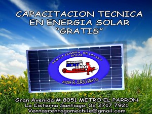 RENTAGAME CHILE Turismo en Chile en Santiago |  Curso de energia solar, no se pierda esta oportunidad , Capacitacion tecnica en energia solar