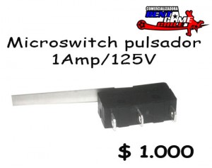RENTAGAME CHILE Turismo en Chile en Santiago |  Microswitch pulsador/1amp/125 v precio oferta de rentagame: $ 1.000, Electronica