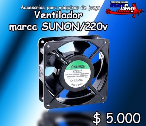 RENTAGAME CHILE Turismo en Chile en La Cisterna |  Ventilador  marca sunon/220v/especial maq. de juego  precio: $ 5.000, Rentagame: maquinas de juego:  accesorios,repuestos, servicio tecnico