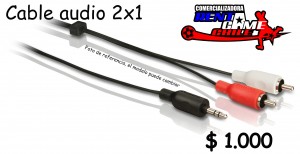 RENTAGAME CHILE Turismo en Chile en La Cisterna |  Cable audio 2x1 /precio oferta: $ 1.000, Rentagame: maquinas de juego:  accesorios,repuestos, servicio tecnico