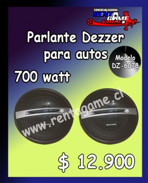 RENTAGAME CHILE Turismo en Chile en La Cisterna |  Parlante dezzer para autos modelo dz-6078 precio: $ 12.900, Rentagame: maquinas de juego:  accesorios,repuestos, servicio tecnico