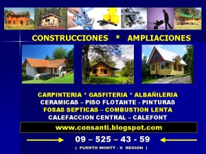 altazor Turismo en Chile en Puerto Montt |  ANTILLANCA CONSTRUCCIONES (PUERTO MONTT � X REGION, CONSTRUCCIONES