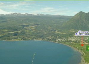  Turismo en Chile en Co&ntilde;aripe |  Camping Cordillera a orillas del lago calafquen en Co&ntilde;aripe comuna de Panguipulli, Disfrute el hermoso paisaje del sur de Chile