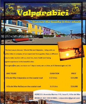  Turismo en Chile en Vi&ntilde;a del Mar |  guided bike tours,cyclotourism,tourism on bycicle in valparaiso and vi&ntilde;a del mar, the best city bike tour of chile