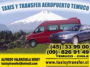  Turismo en Chile en Temuco |  Taxis y Transfer Aeropuerto Temuco 45-339900, Pucon Valdivia Pichoy Malalcahuello Huilo Huilo 
