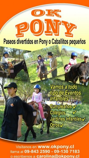 Carolina Turismo en Chile en Santiago |  Arriendo de pony o caballos peque&ntilde;os para eventos infantiles, Vamos a todas las comunas de la Regi&oacute;n Metropolitana