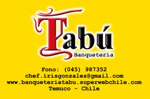 Irirs Gonzalez v. Turismo en Chile en Temuco |  Tab&uacute; Banqueteria, Matrimonios _ coff&eacute; break _ asados campestres etc.