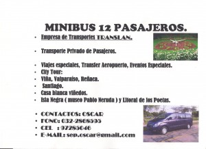 OSCAR SEPULVEDA RIVERA Turismo en Chile en Vi&ntilde;a del Mar |  TRANSPORTE PRIVADO Y  TURISMO QUINTA REGI&Oacute;N , viajes especiales y traslado aeropuerto