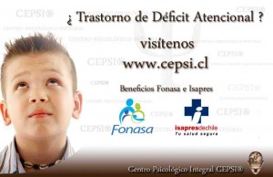 PSICODEFICITATENCIONAL Turismo en Chile en Santiago |  Cepsi �. Psic&oacute;logo - Trastorno de D&eacute;ficit Atencional., Tratamiento para el Trastorno de D&eacute;ficit Atencional