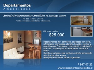 departamentos amoblados en santiago centro Turismo en Chile en Santiago |  Arriendos en santiago, departamentos amoblados, stgo centro, dias/semanas, Apart hotel, alojamiento,  alquiler, movistar arena, fantasilandia, hotel,