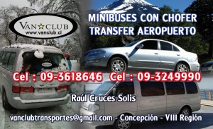 VAN CLUB TRANSPORTES Turismo en Chile en Concepci&oacute;n |  TRANSFER CON CHOFER EN CONCEPCION, CARRETES SERGUROS